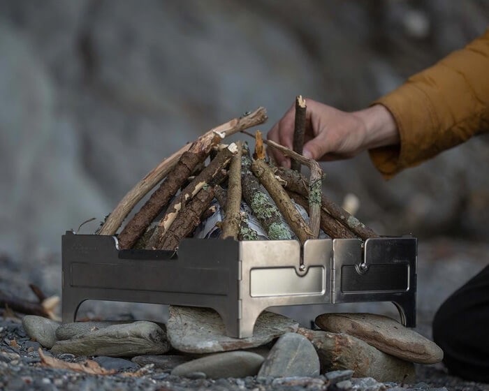 焚き火台 コンパクト Wolf&Grizzly ファイヤーセーフ : plywood - 通販