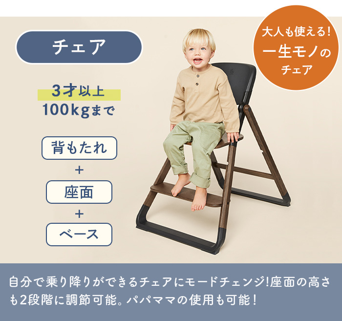 【選べる特典付】正規品 エルゴベビー エボルブ ハイチェア Ergobaby evolve highchair ベビーチェア 折りたたみ ベビー 子供椅子｜plywood｜13