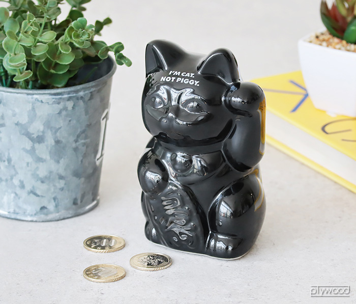 招き猫 貯金箱 500円玉 かわいい おもしろ アンドナット ピギー バンク