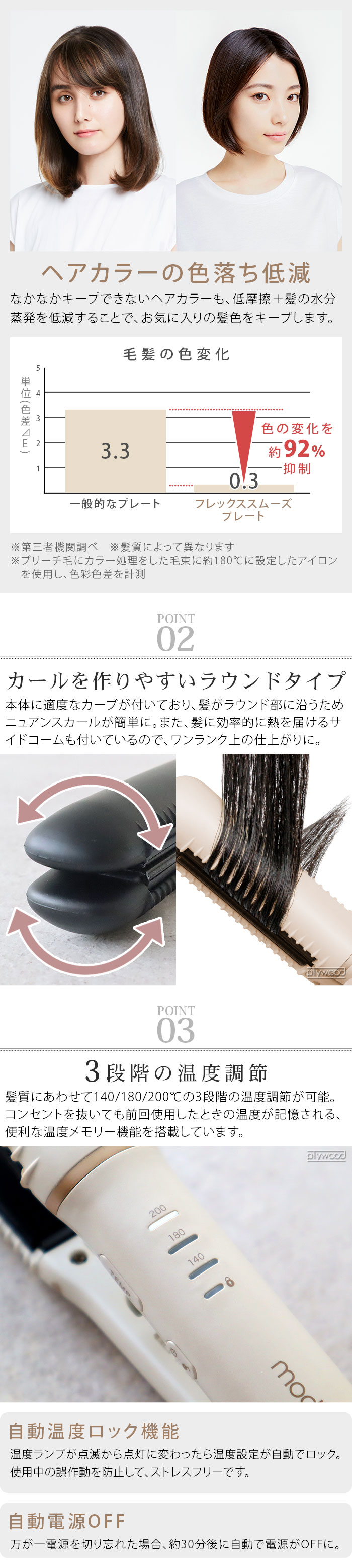 mods hair モッズヘア フレックススムーズワンカールアイロン MHS-2850