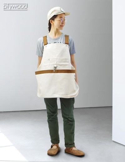作業用エプロン ワークエプロン BIB Newspaper ビブ ニュース