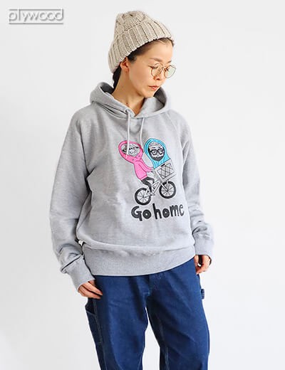 chi-bee グレーパーカー Chi-bee chi-bee Go home パーカー : plywood - 通販 - Yahoo