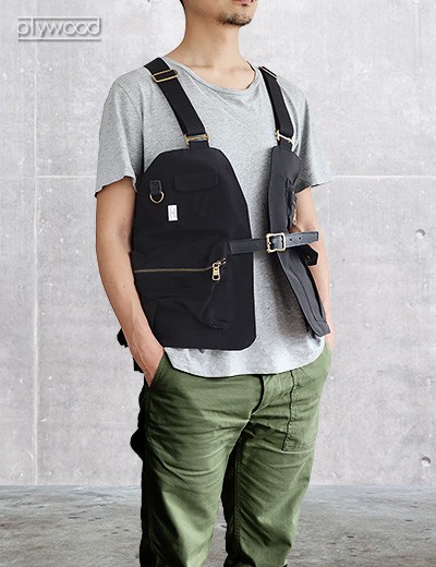 AS2OV SHRINK NYLON CAMP VEST 1 アッソブ シュリンクナイロン