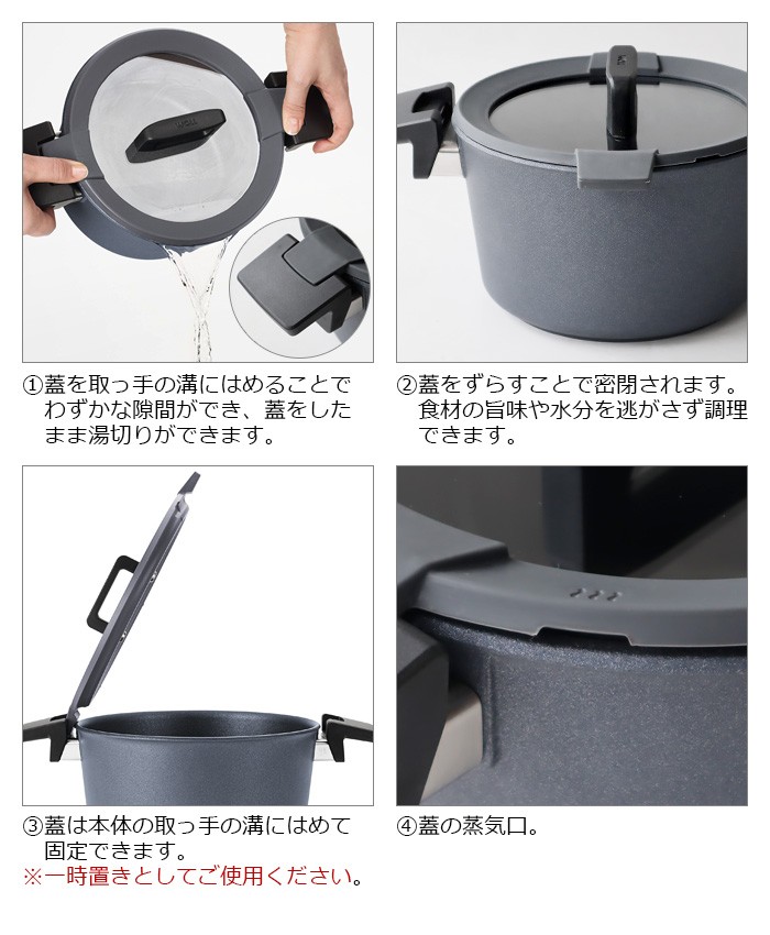 ヴォル ダイヤモンド コンセプトプラス ポット 20cm 3.0L : plywood 