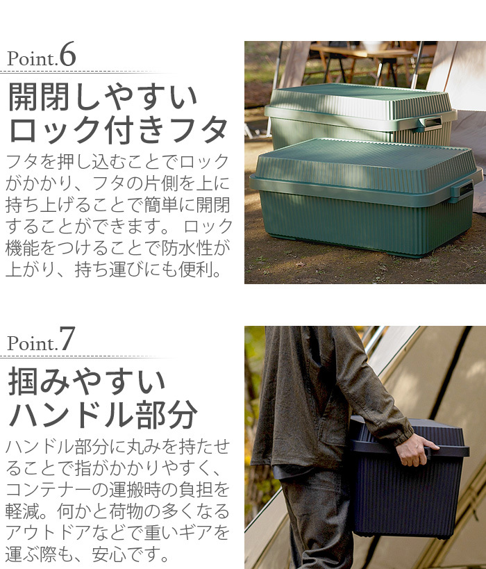Like-it コンテナボックス 蓋付き ライクイット スタックアップ