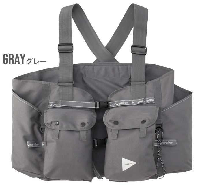 アンドワンダー フィールド ベスト and wander field vest