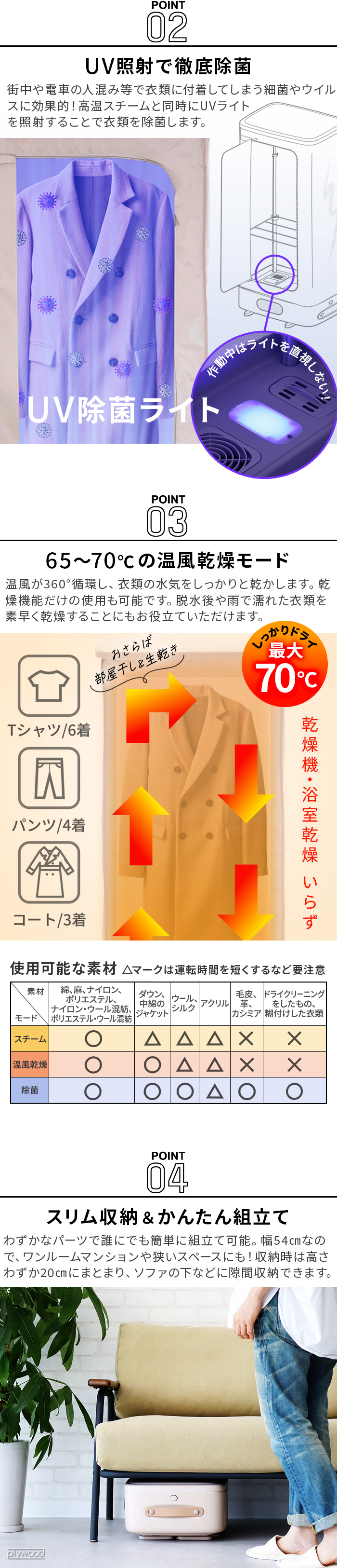 Amazon.co.jp: 衣類乾燥機 部屋干し 衣服乾燥機 折りたため式 大