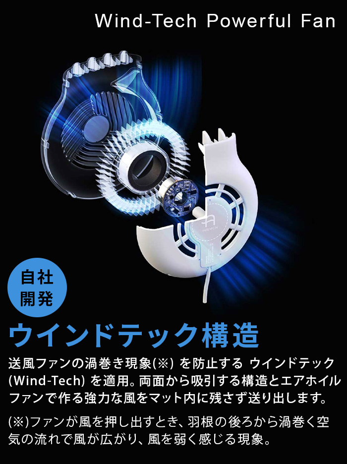 選べる特典付】エアモンペット ファン付き クールマット 送風 扇風機