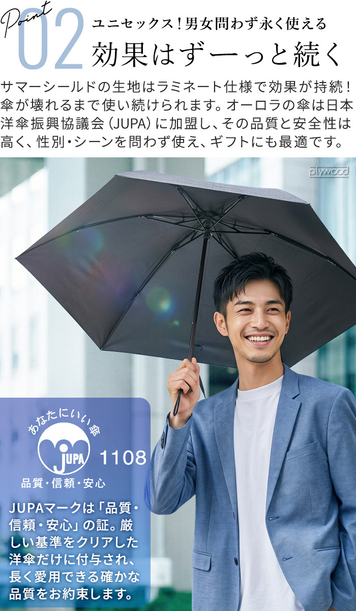 選べる特典】東レ サマーシールド 日傘 折りたたみ 遮光率100％ 晴雨