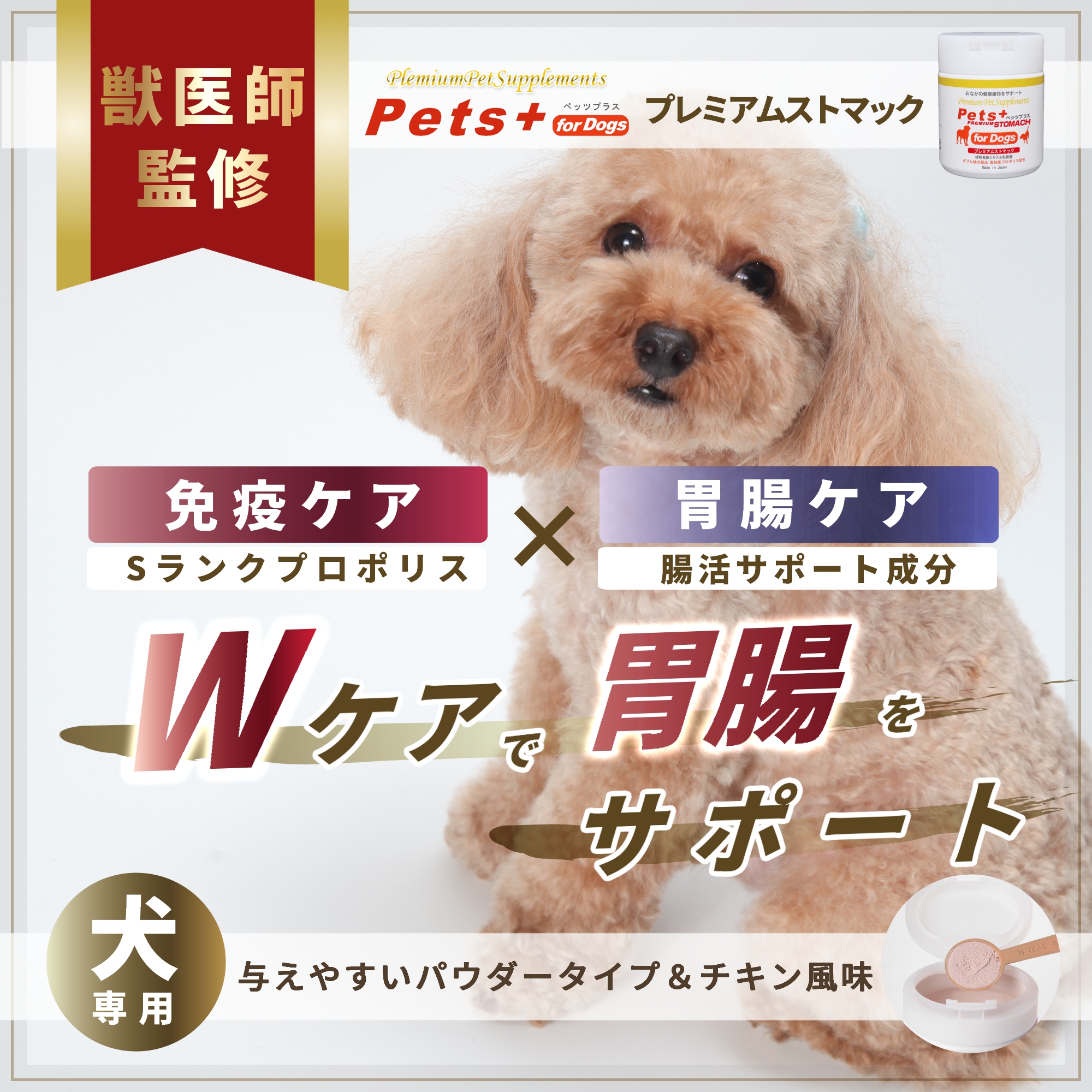Pets+（ペッツプラス） 犬専用サプリメント プレミアムストマック