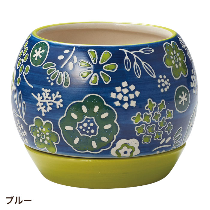 GREEN HOUSE（グリーンハウス） 植木鉢 おしゃれ 穴あり 受け皿付き