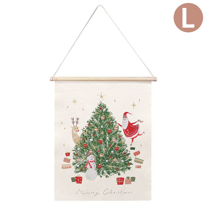 タペストリー クリスマスツリー おしゃれ CM刺繍タペストリー ワイドL