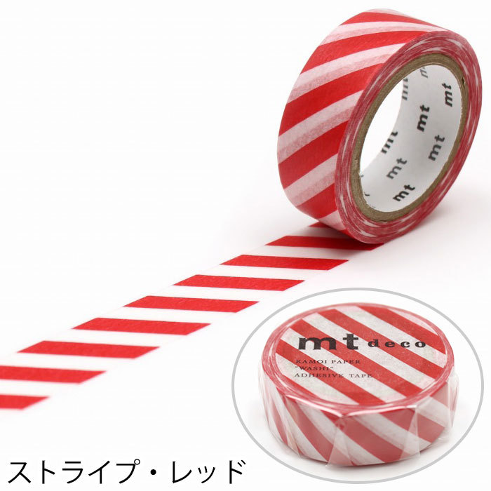 mt マスキングテープ マステ 1P DECO ストライプ柄 幅15mm×7m巻