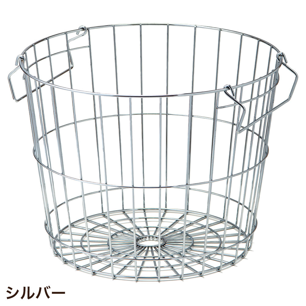 かご バスケット ワイヤーバスケット ラウンド スタッキングバスケット｜pocchione-kabegami｜02