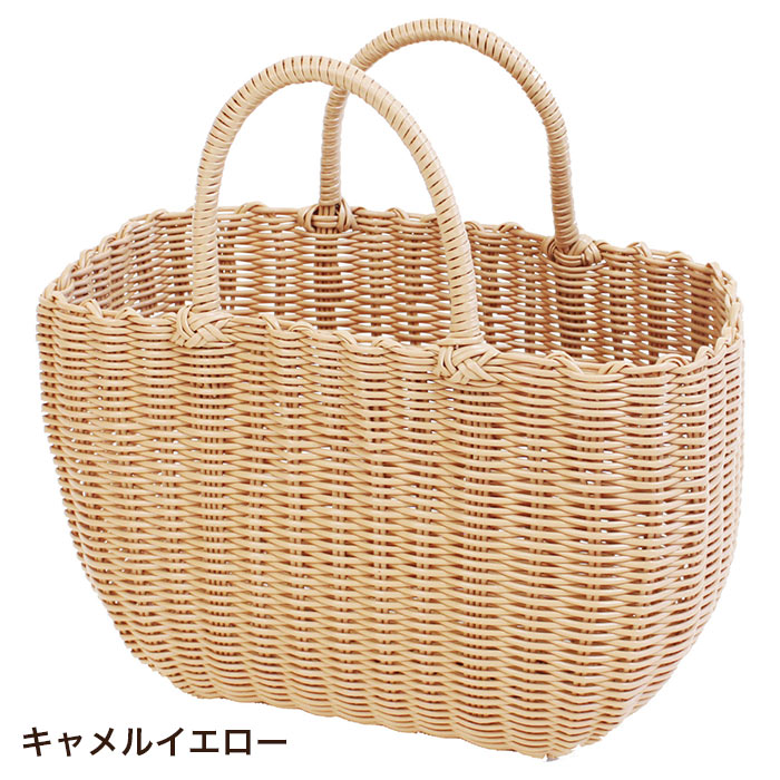 かごバッグ カラフル ビニールバッグ バスケット かわいい
