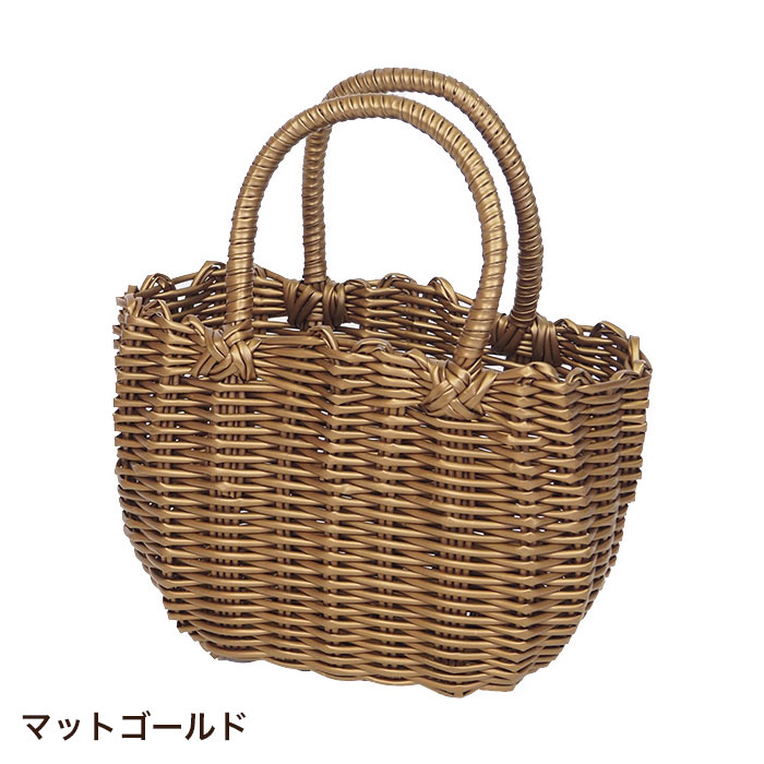 かごバッグ カラフル ビニールバッグ バスケット かわいい