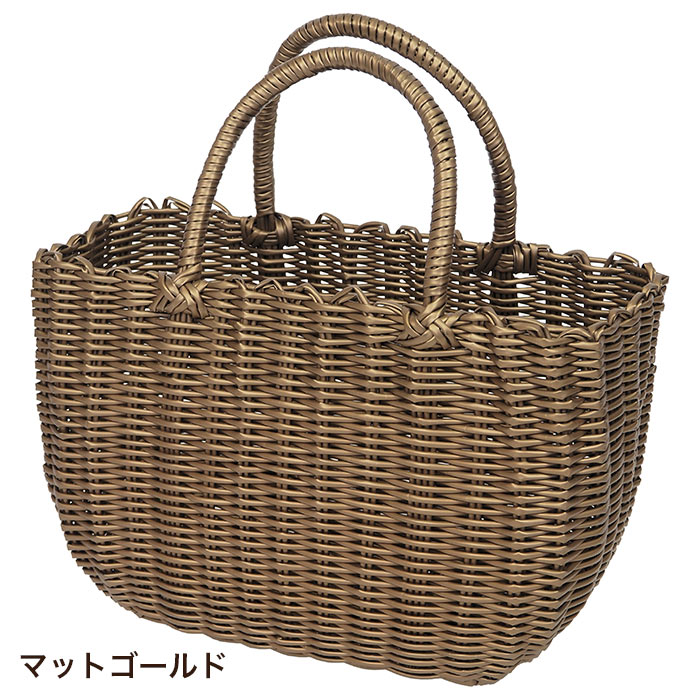 ブラック　かごバッグ　可愛いさ溢れる　30cm 楽天市場】かごバッグ レディース メンズ ユニセックス おしゃれ