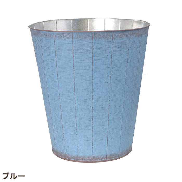 植木鉢 プランター 鉢カバー おしゃれ 丸型 円型 ハウスプランツストライプブリキ 7号用｜pocchione-shuno｜02