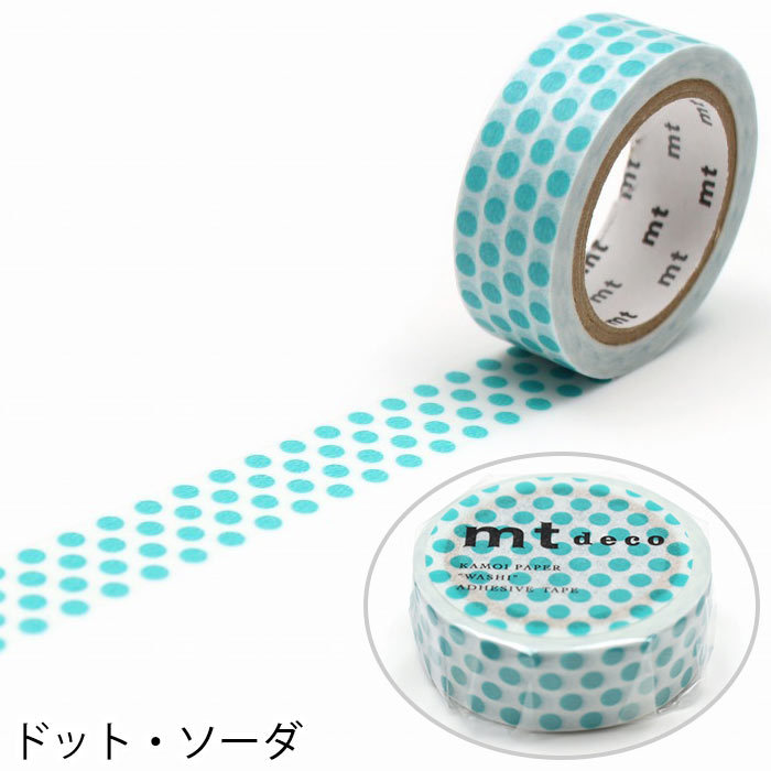 mt マスキングテープ マステ 1P DECO ドット柄 幅15mm×7m巻