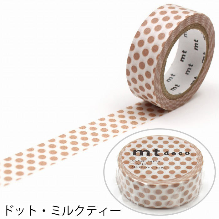 mt マスキングテープ マステ 1P DECO ドット柄 幅15mm×7m巻