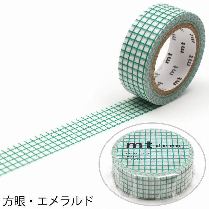 mt マスキングテープ マステ 1P DECO 方眼柄 幅15mm×7m巻