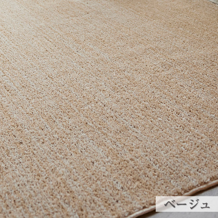 ラグ ラグマット エクリュ L 190×240cm 日本製 長方形 3畳 洗える 防ダニ 滑り止め付き 床暖房対応 ホットカーペット対応 オールシーズン | スミノエ | 02