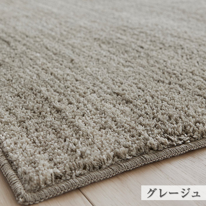 ラグ ラグマット エクリュ L 190×240cm 日本製 長方形 3畳 洗える 防ダニ 滑り止め付き 床暖房対応 ホットカーペット対応 オールシーズン | スミノエ | 04