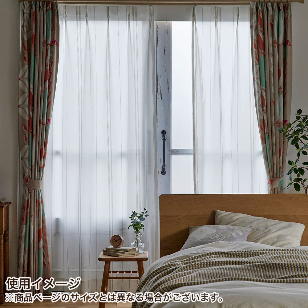 イージーオーダーカーテン シアー DESIGN LIFE 「ステッチライン」 301〜400×201〜260cm_7