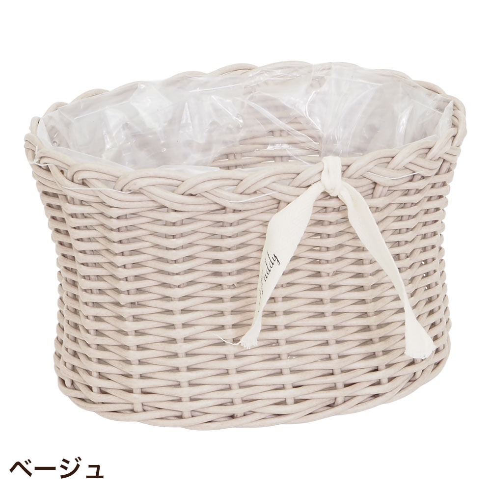 植木鉢 花かご おしゃれ PPラタンアレンジ L : ポッチワン - 通販
