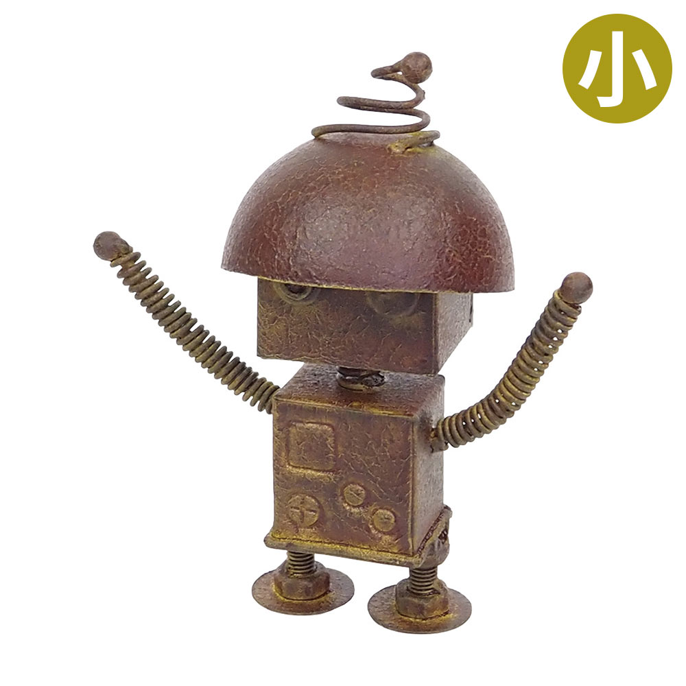 ガーデニング雑貨 ブリキ 置物 オーナメント オブジェ メタルロボット4