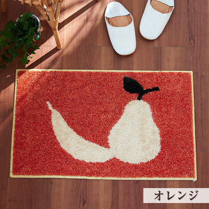 専用❤みかん＊小さな小さな⭐マルチマット❤いちご⭐ スミノエ 室内マット 玄関マット デザインライフ フルーツミニマット
