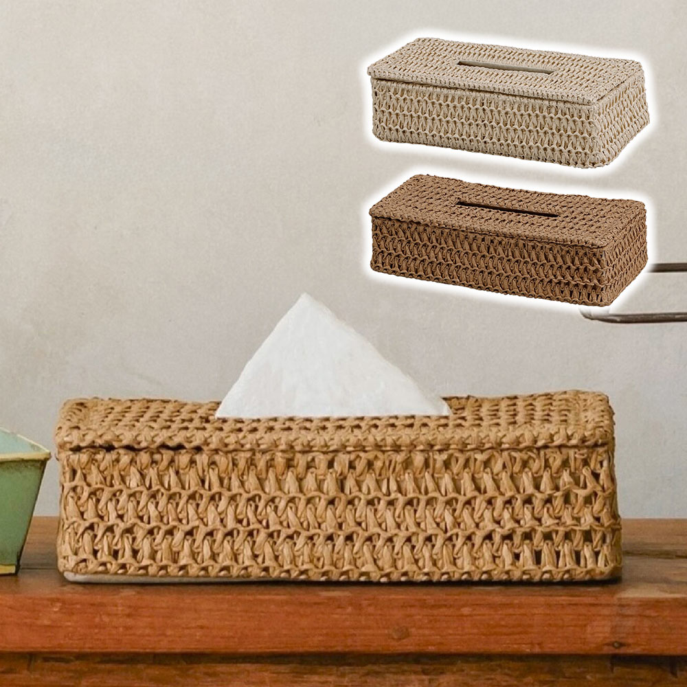 HABITER（アビテ） ティッシュケース ティッシュカバー おしゃれ 編み