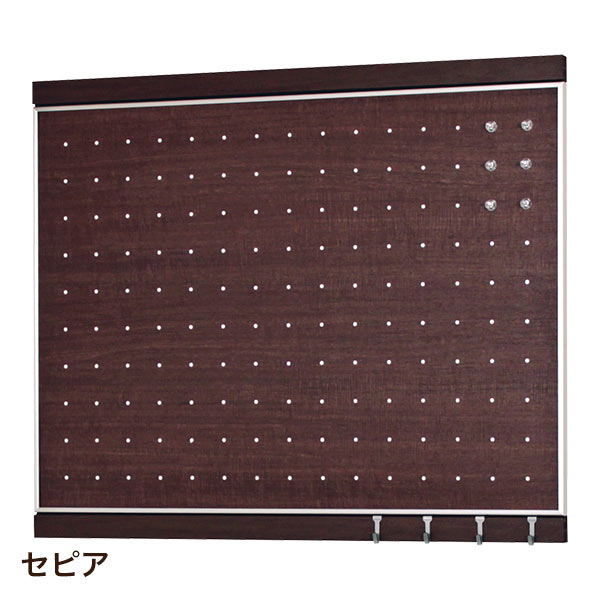 掲示板 壁付け 壁掛け 家 おしゃれ 石膏ボード壁対応 フック付マグネットボード 450×600mm 45×60cmの画像
