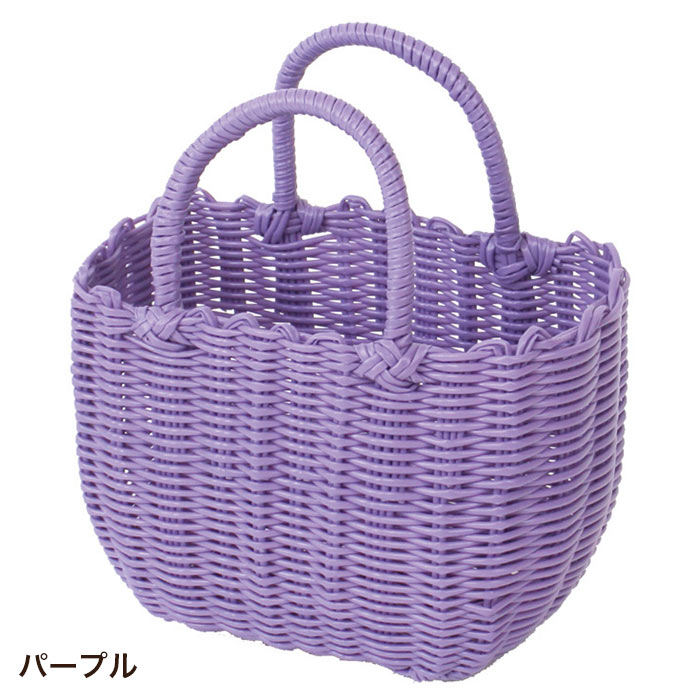 かごバッグ カラフル ビニールバッグ バスケット かわいい おしゃれ PP