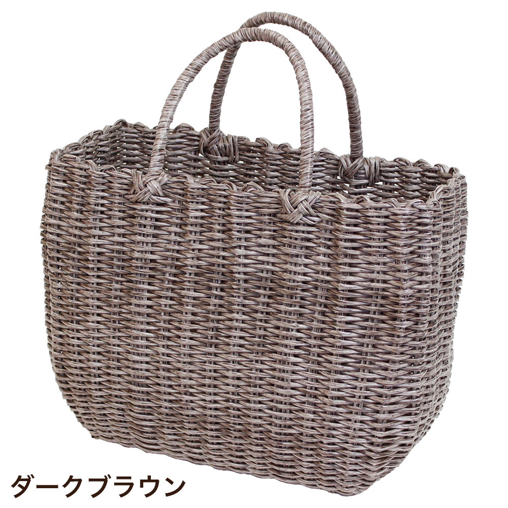 かごバッグ カラフル ビニールバッグ バスケット かわいい