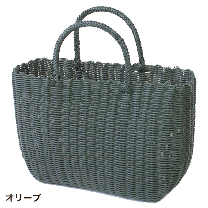 かごバッグ カラフル ビニールバッグ バスケット かわいい