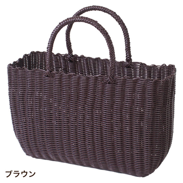 かごバッグ カラフル ビニールバッグ バスケット かわいい
