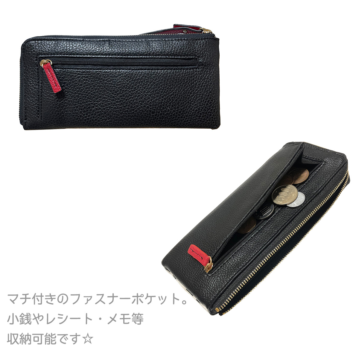 Pisoraro ハラコ　ラウンドファスナー長財布 【新品 未使用 】 Pisoraro（ピソラロ） ハラコ ラウンドファスナー長財布 新品未