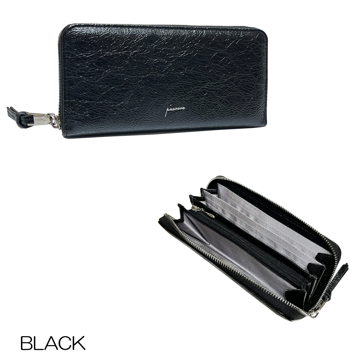 プラダ ブラッシュドレザー ロングウォレット 長財布 ラウンドファスナー イタリア本革製 ラウンドファスナー長財布「Pueblo ロングウォレット