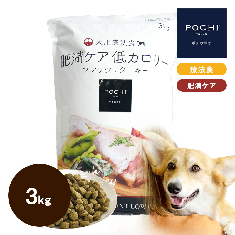 POCHI（ポチ） 食事療法食 消化器ケア 低脂肪 フレッシュターキー 1kg