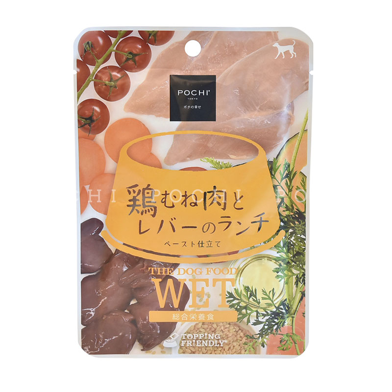 POCHI（ポチ） ザ・ドッグフード ウェット 鶏むね肉とレバーのランチ
