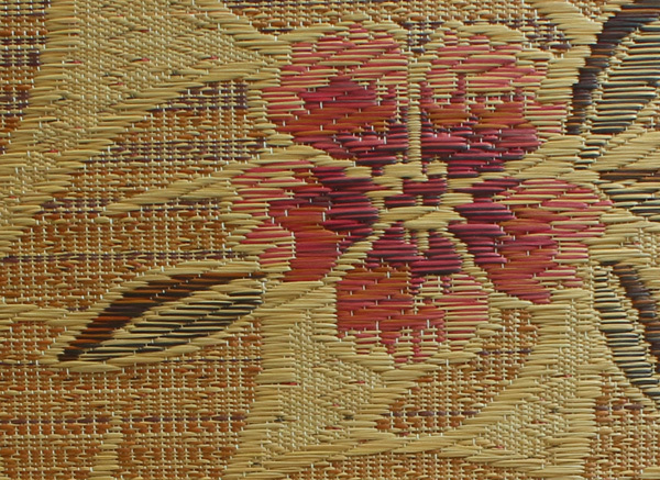 純国産/日本製 い草座布... : 家具・インテリア 袋織 織込千鳥 再入荷好評