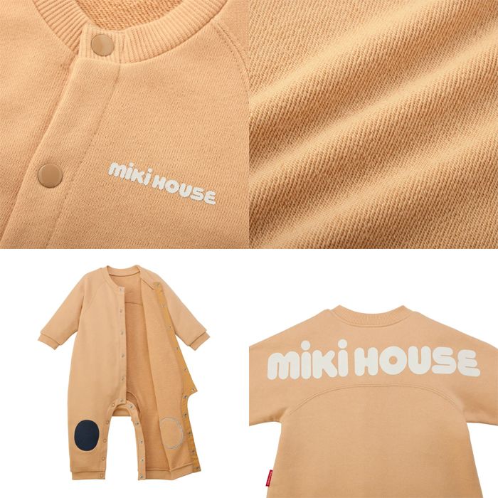WebLimited】 ミキハウス mikihouse バックロゴカバーオール (70cm
