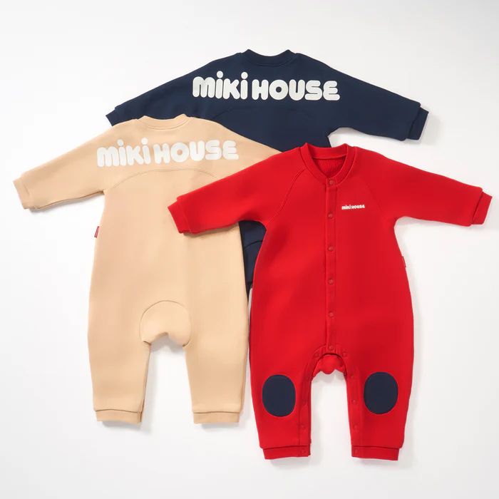WebLimited】 ミキハウス mikihouse バックロゴカバーオール (70cm