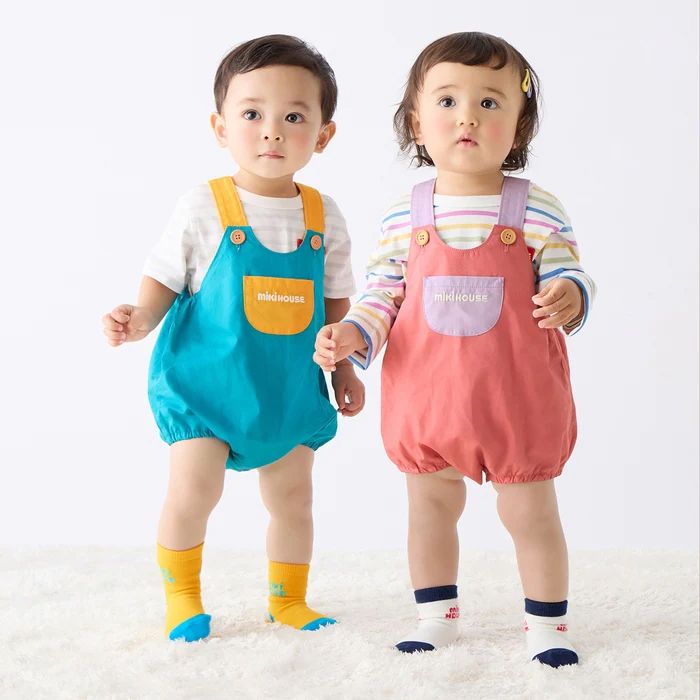 WebLimited】 ミキハウス mikihouse ロンパース 《F(80cm-90cm)》 ロゴ
