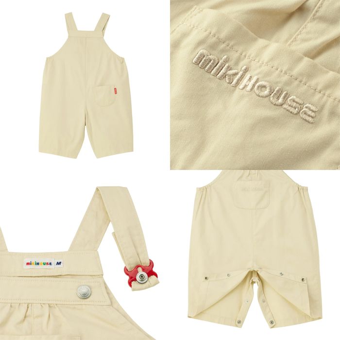 WEB限定】 ミキハウス mikihouse 6分丈オーバーオール 《S-L