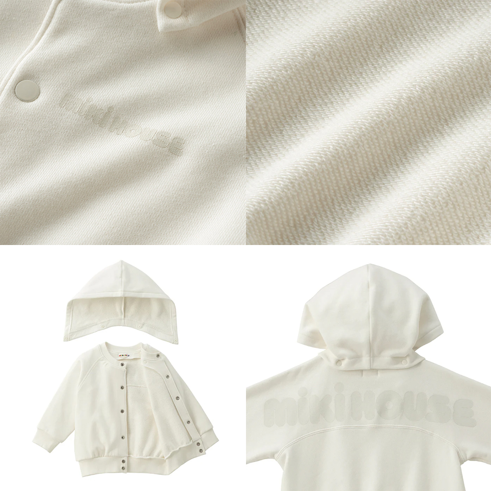 【セール10%OFF】 【WebLimited】 ミキハウス mikihouse ロゴパーカー (80cm-150cm) トップス パーカー 長袖 【10-3736-680】の画像