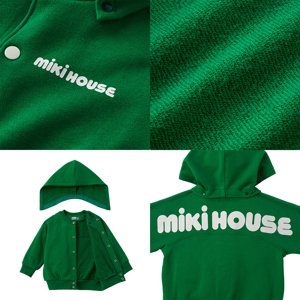 【セール10%OFF】 【WebLimited】 ミキハウス mikihouse ロゴパーカー (80cm-150cm) トップス パーカー 長袖 【10-3736-680】の画像