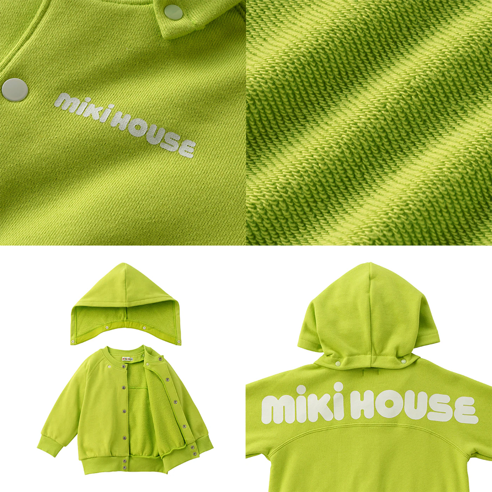 【セール10%OFF】 【WebLimited】 ミキハウス mikihouse ロゴパーカー (80cm-150cm) トップス パーカー 長袖 【10-3736-680】の画像