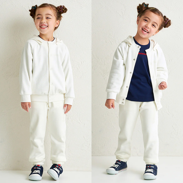 【セール10%OFF】 【WebLimited】 ミキハウス mikihouse ロゴパーカー (80cm-150cm) トップス パーカー 長袖 【10-3736-680】の画像